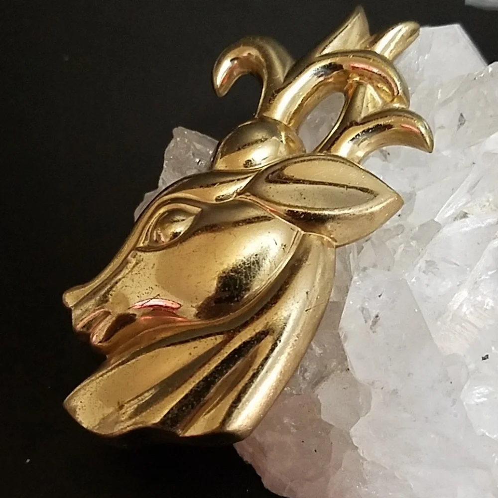 Rare 1940's Monet Reindeer Brooch